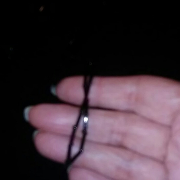 Black fuzzy Semplice sweater with beaded loops - Picture 3 of 4